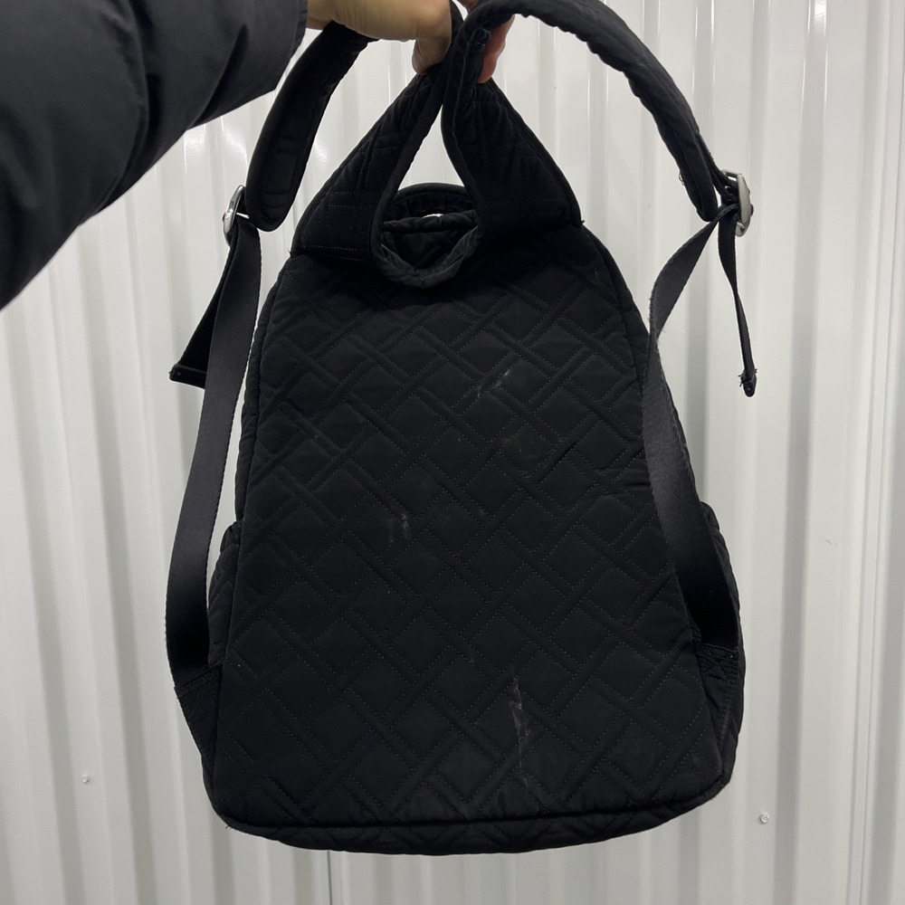 Vera Bradley Women's Backpack Black Cotton Quilted Adjustable Strap Bag - Picture 4 of 11